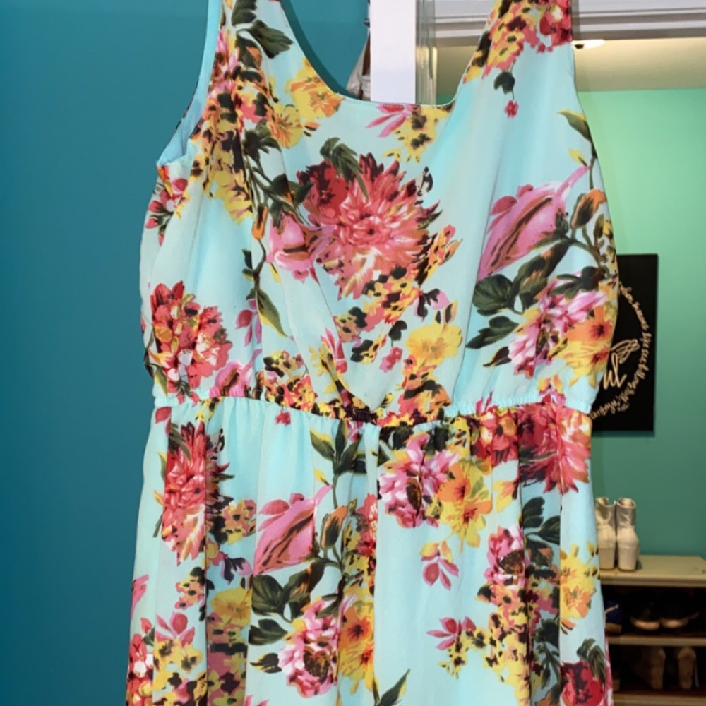 floral mini dress, speed control new york